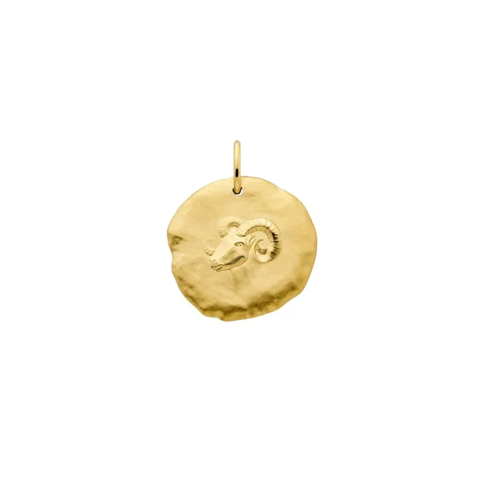 Arthus Bertrand Astro Bélier medal in yellow gold 23 mm – Lepage