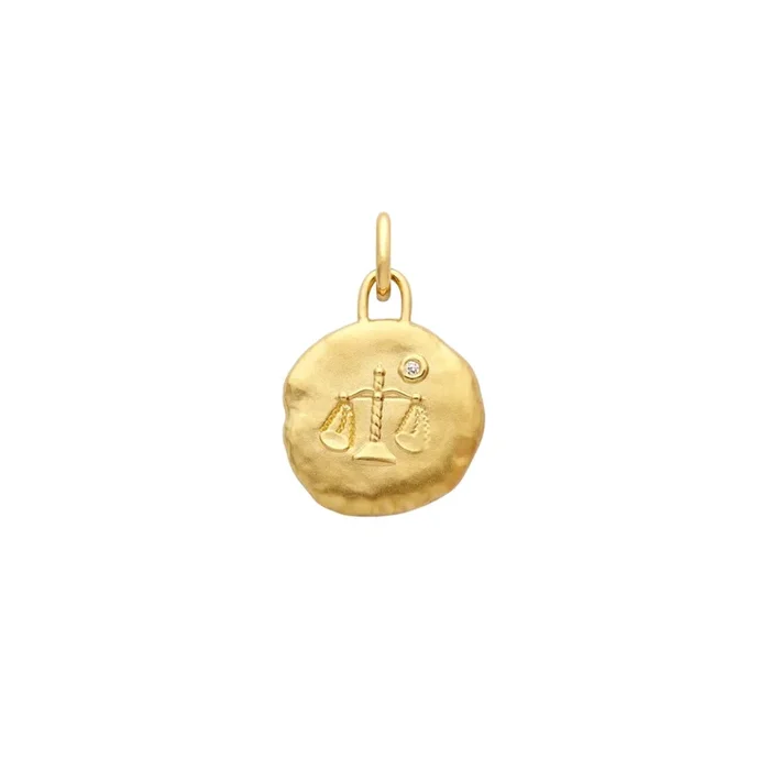 Arthus Bertrand Astro Libra medal in yellow gold 15 mm – Lepage