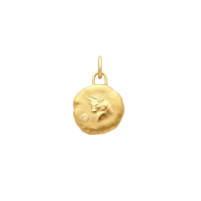 Arthus Bertrand Astro Taurus medal in yellow gold 15 mm – Lepage