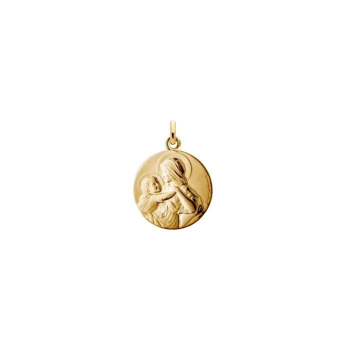 Arthus Bertrand Divine Tenderness baptismal medal in gold – Lepage