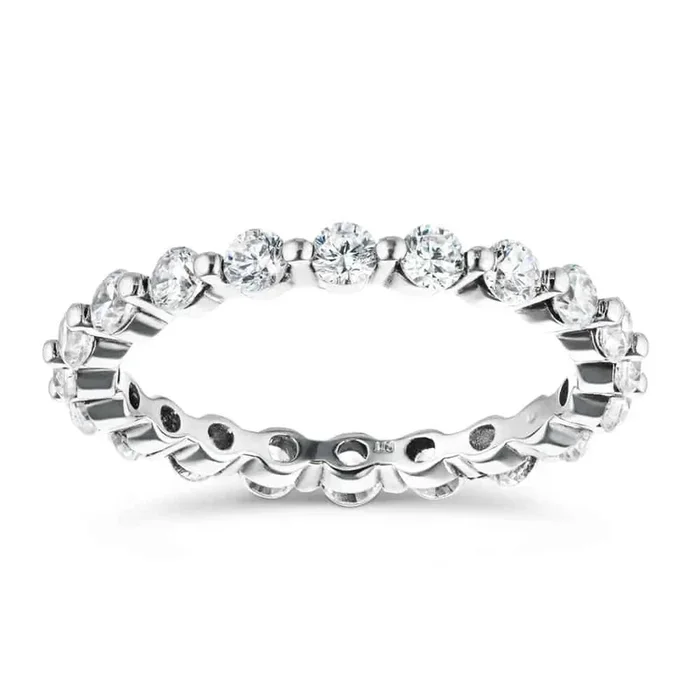 Aspyn 7/8 ctw Round Lab Grown Diamond Shared Prong Eternity Band