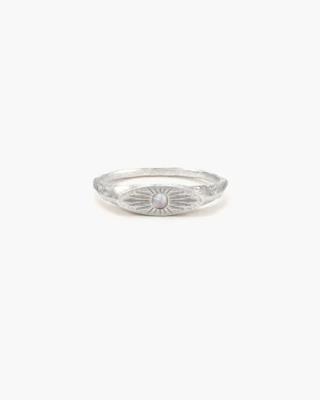 Astral Glow Ring in Silver