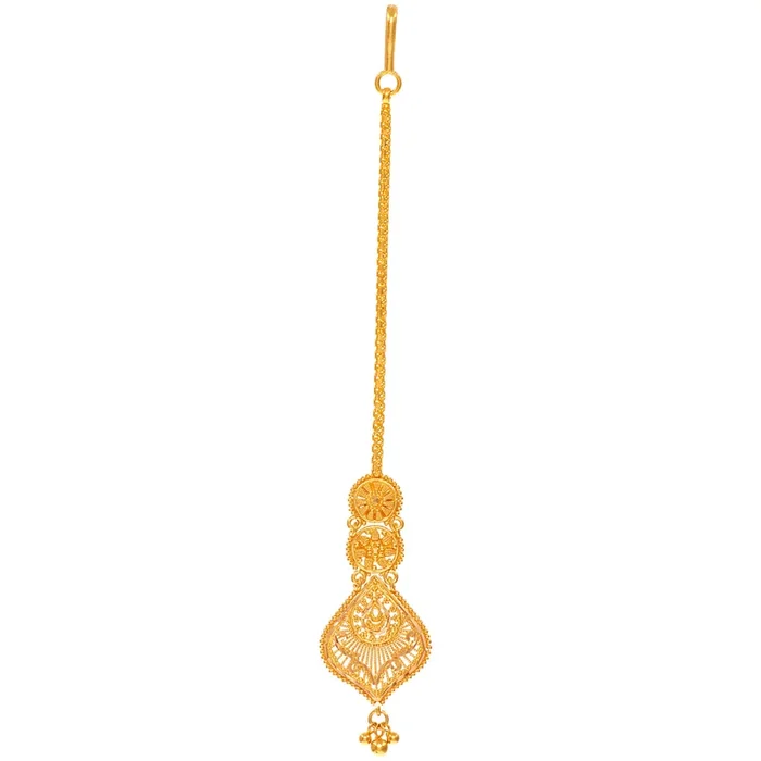 Attractive Maang Tikka in 22K Gold