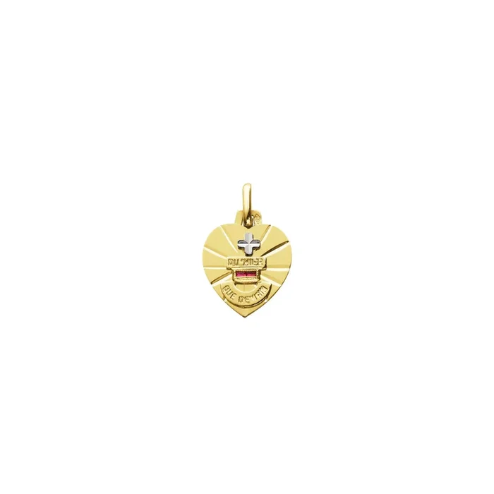 Augis Amour La Passionnée medal in yellow gold | Lepage