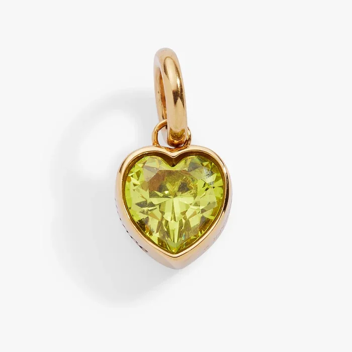 August ‘Radiance’ Heart Birthstone Charm