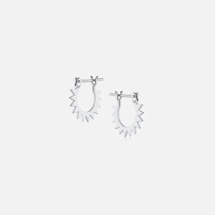 Baby Spur Hoop, Silver