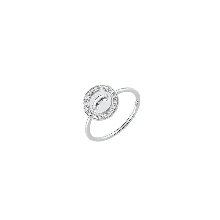Bague Boutons de Louise or blanc et diamants Maison Girard – Lepage