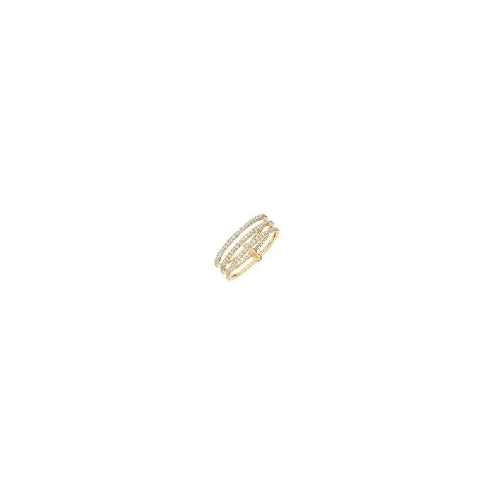 Bague Messika Alliance Gatsby or jaune diamants 5439J – Lepage