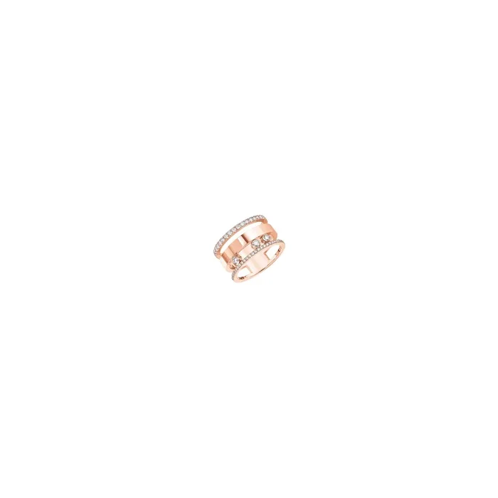 Bague Messika Move Joaillerie Romane grand modèle or jaune et diamants 6659R – Lepage