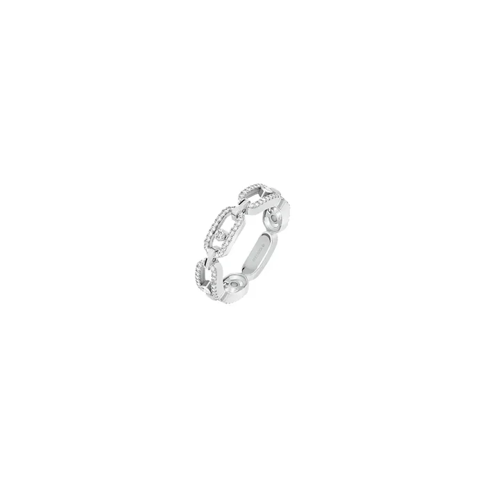 Bague Messika Move Uno Multi Pavée en or blanc et diamants 12012G – Lepage