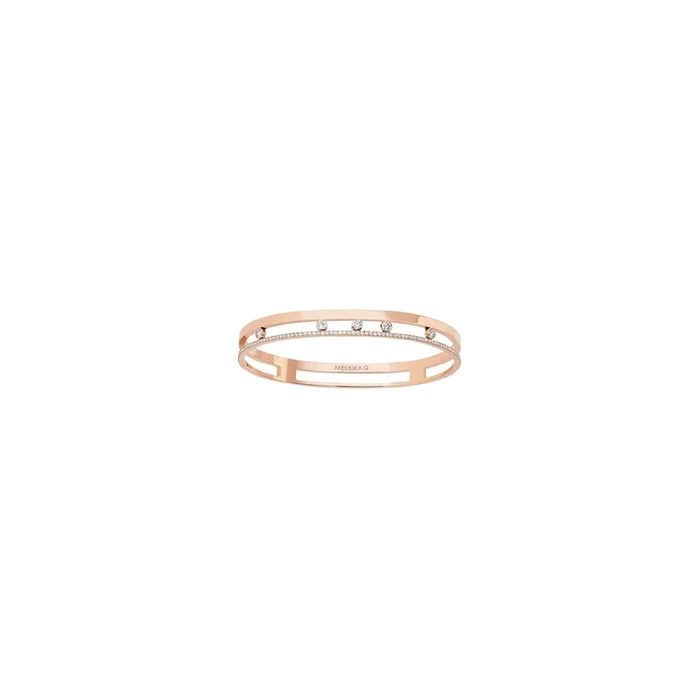Bangle Messika Move Joaillerie Romane M or rose diamants 6514R – Lepage