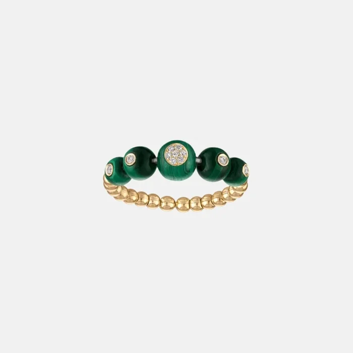 Beaded Bubbles Stack Ring