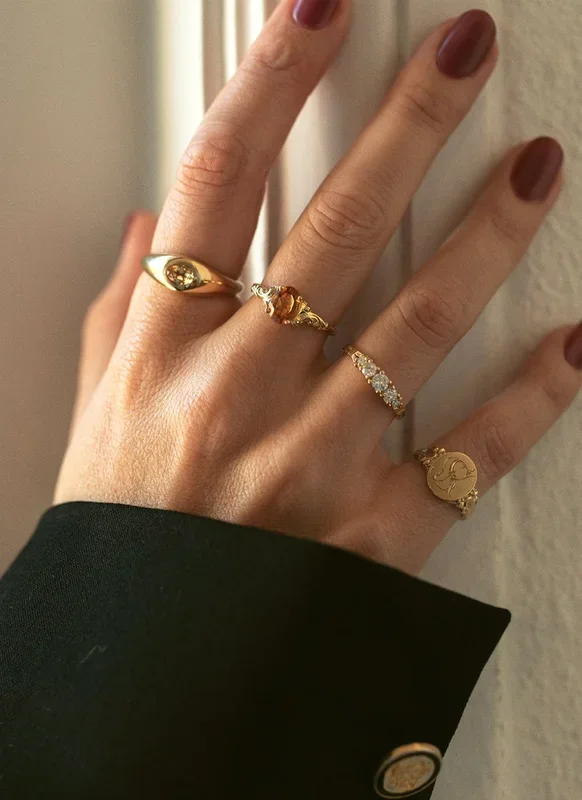 Bear edeltopaas ring 14k gold