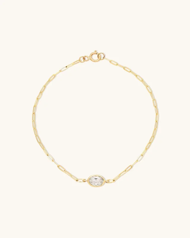 Bezel Oval Bracelet