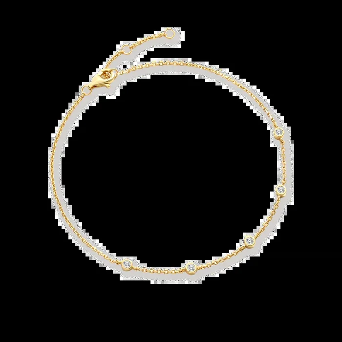 Bezel Set Diamond Bracelet