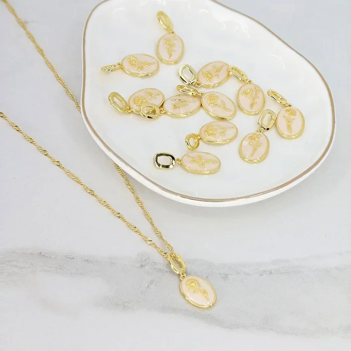Birth Flower Charm (Gold)