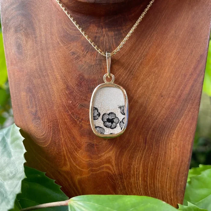 Black Beauty 14k Gold Pendant