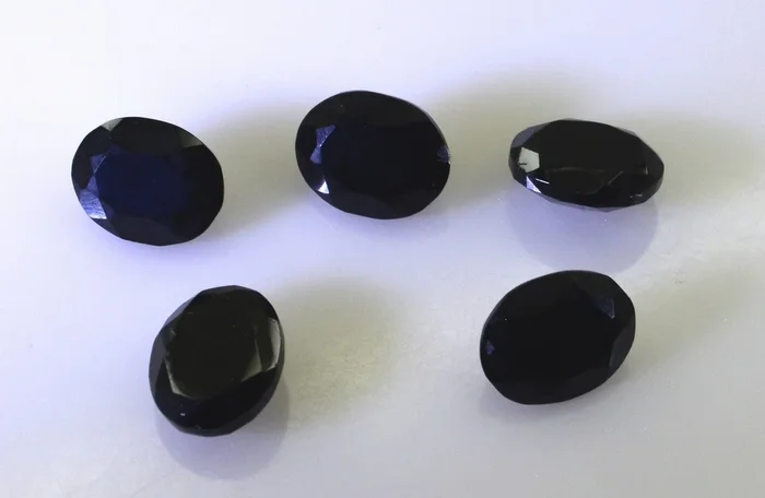Black Onyx 10PC Tiny 3×5 MM Oval Faceted Black Polished Semi Precious Loose Gems