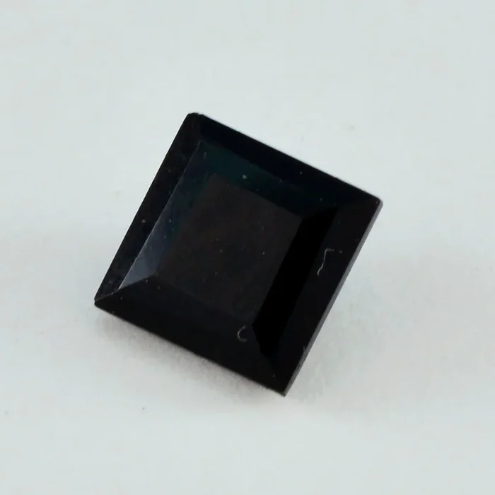 Black Onyx 1PC Chunky 15×15 MM Square Faceted Black Superior Semi Precious Loose Gemstone
