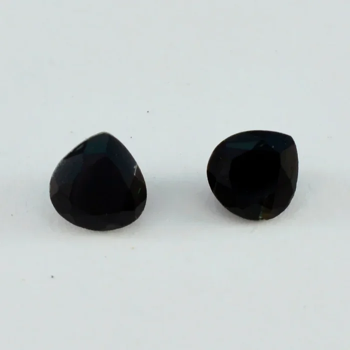 Black Onyx 1PC Large 11×11 MM Heart Faceted Black Fine Semi Precious Loose Gemstone