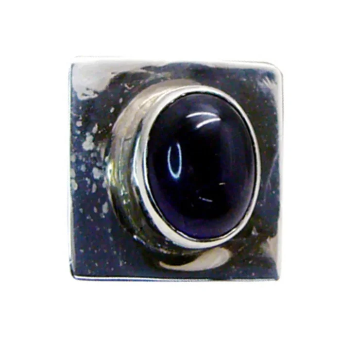 Black Onyx Dainty Spanish Silver Solitaire Agustina Cocktail Black Pendant Jewelry