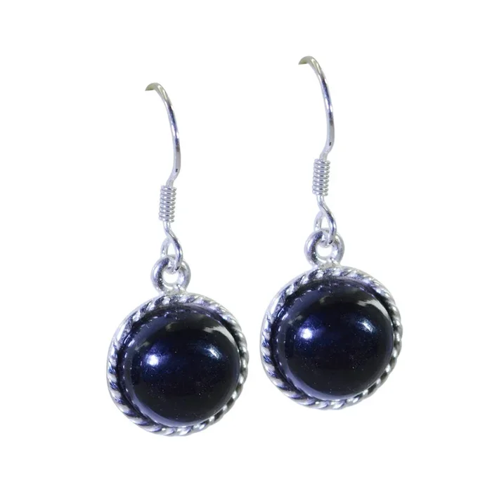 Black Onyx German Aria multiple Dangle Black 925 Silver Earring