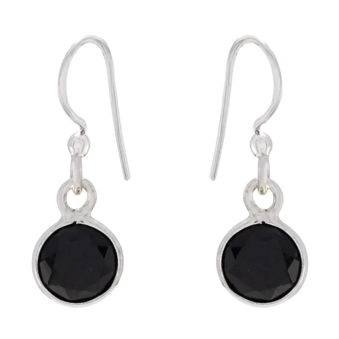 Black Onyx Italian Julia multiple Dangle Black 92.5 Silver Earring