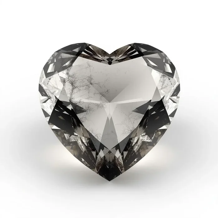 Black Rutile 1PC Chunky 14×14 MM Heart Faceted Black Genuine Semi Precious Loose Gemstones