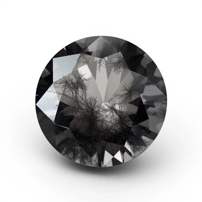 Black Rutile 1PC Large 10×10 MM Round Faceted Black Shine Semi Precious Loose Gemstones