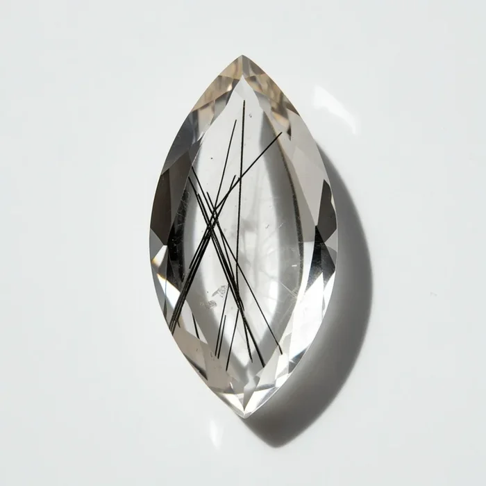 Black Rutile 1PC Small 6×12 MM Marquise Faceted Black Shine Semi Precious Loose Gemstones