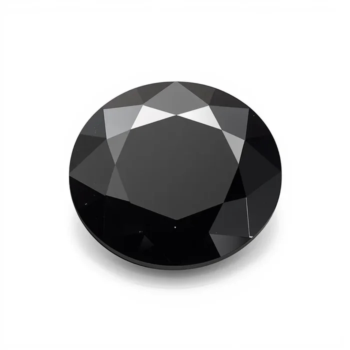Black Spinel 1PC Chunky 14×14 MM Round Faceted Black Genuine Semi Precious Loose Gems