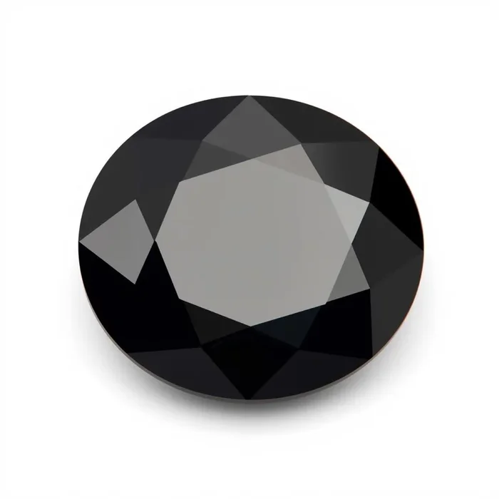 Black Spinel 1PC Chunky 16×16 MM Round Faceted Black Pure Semi Precious Loose Gemstones
