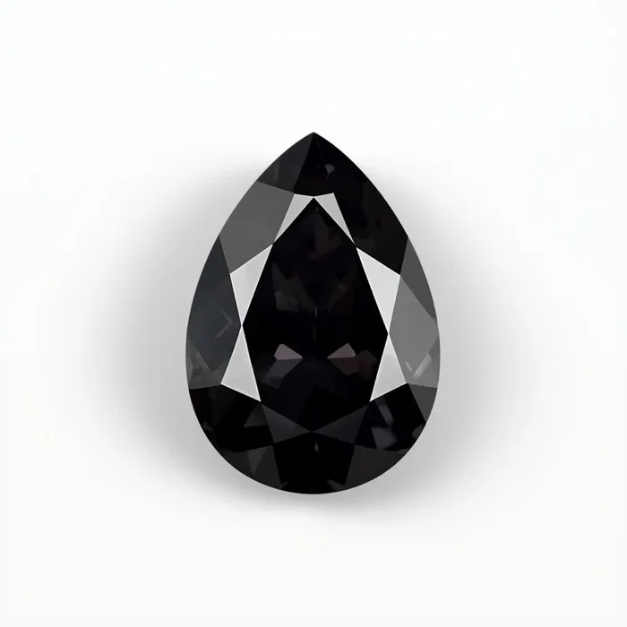 Black Spinel 1PC Large 10×14 MM Pear Faceted Black Superior Semi Precious Gems