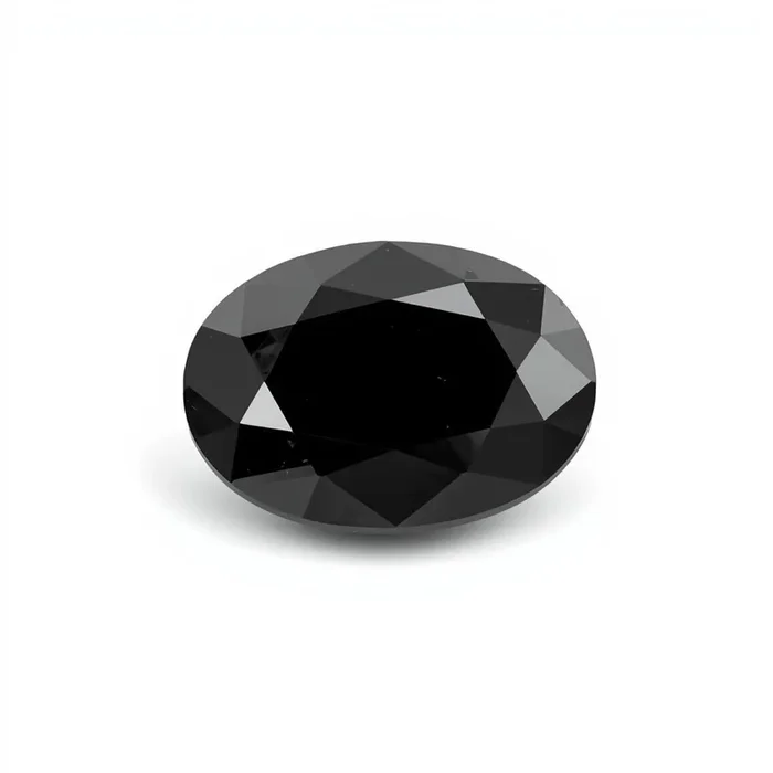Black Spinel 1PC Large 8×12 MM Oval Faceted Black Fiery Semi Precious Gems