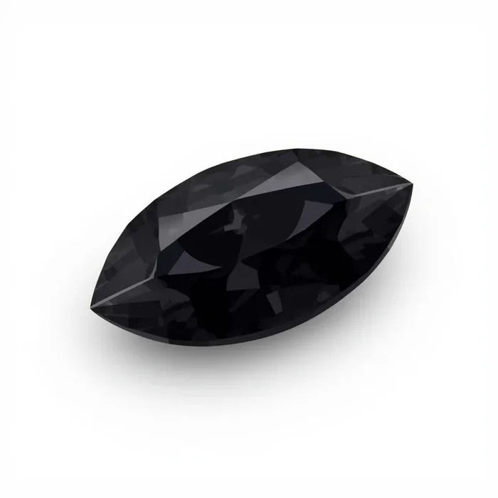 Black Spinel 1PC Small 5×10 MM Marquise Faceted Black Brilliant Semi Precious Loose Gemstones