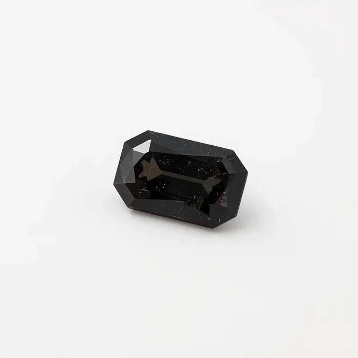 Black Spinel 1PC Small 6×12 MM Baguette Faceted Black Fine Semi Precious Loose Gemstone
