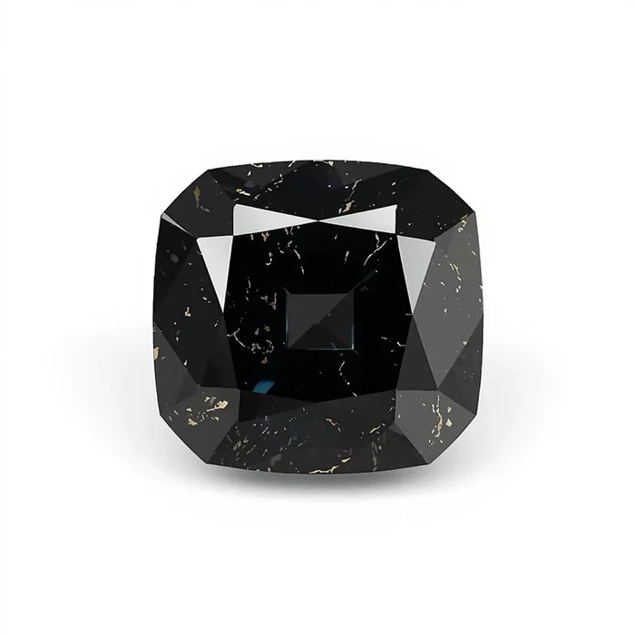 Black Spinel 1PC Tiny 6×6 MM Square Faceted Black Polished Semi Precious Loose Gems