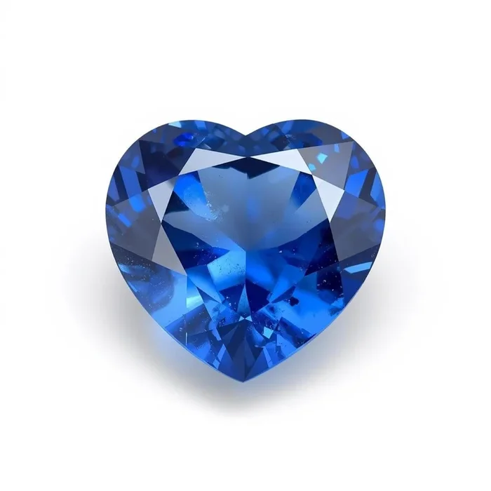 Blue Sapphire (GF) 1PC Chunky 13×13 MM Heart Faceted Blue Natural Precious Gems