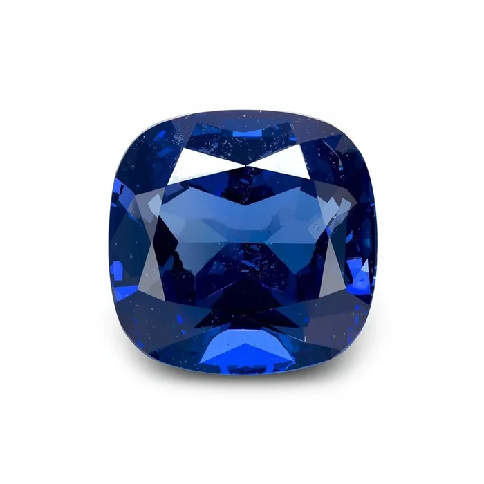 Blue Sapphire (GF) 1PC Chunky 14×14 MM Cushion Faceted Blue Genuine Precious Loose Gems