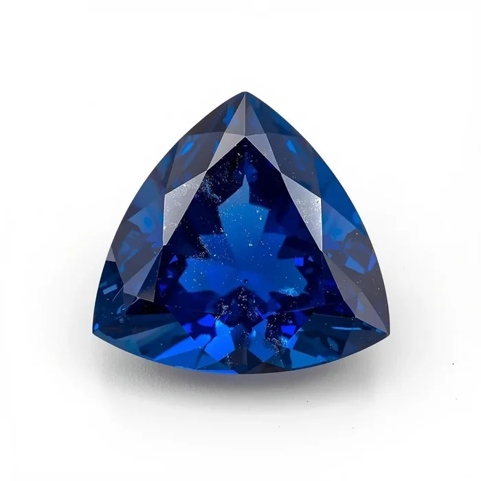 Blue Sapphire (GF) 1PC Chunky 15×15 MM Triangle Faceted Blue Superior Precious Loose Gemstone