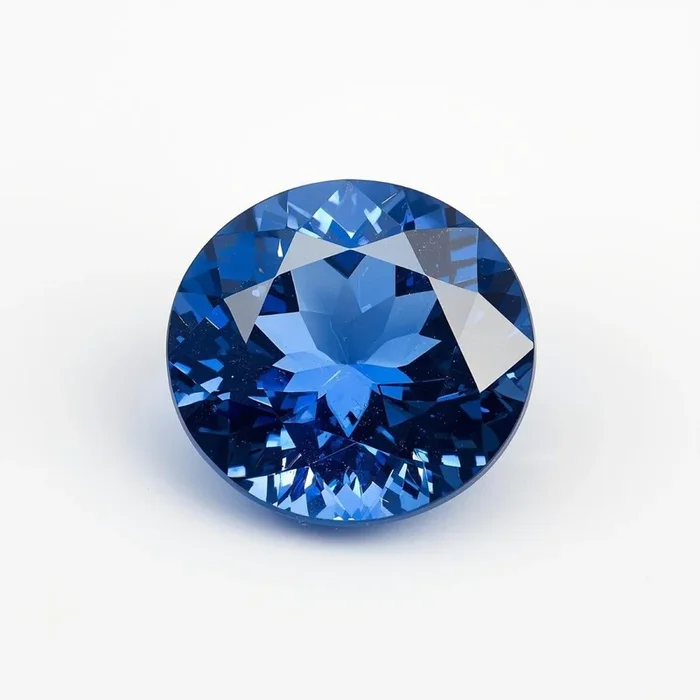 Blue Sapphire (GF) 1PC Large 12×12 MM Round Faceted Blue High-Quality Precious Loose Gemstones