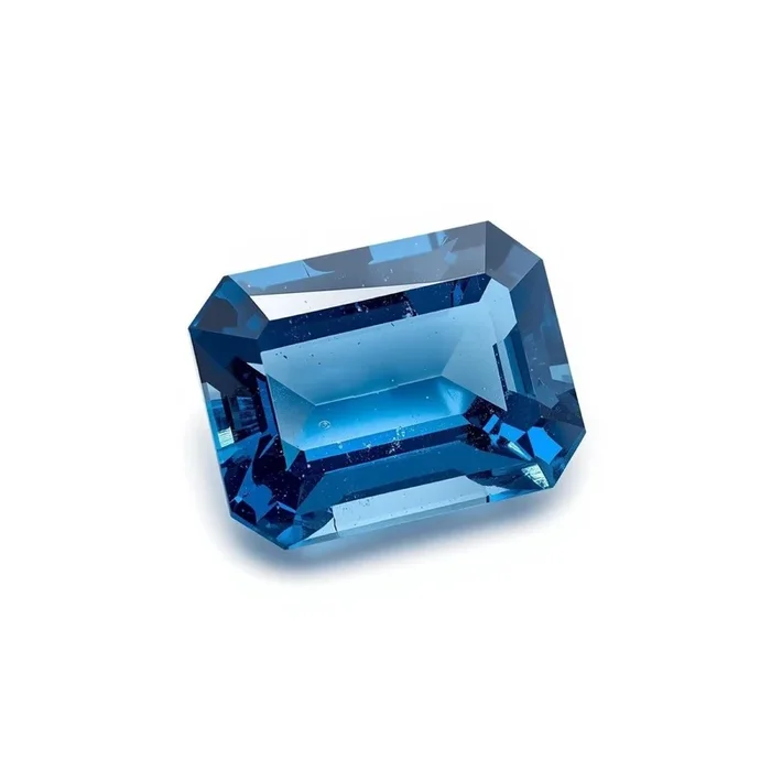 Blue Sapphire (GF) 1PC Large 8×12 MM Emerald Faceted Blue Fine Precious Loose Gemstone