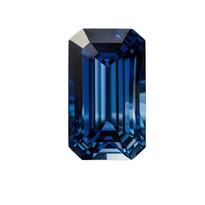 Blue Sapphire (GF) 1PC Small 5×10 MM Baguette Faceted Blue Genuine Precious Loose Gemstones