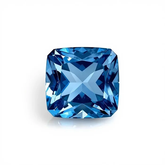 Blue Sapphire (GF) 1PC Small 8×8 MM Square Faceted Blue Luster Precious Loose Gemstones