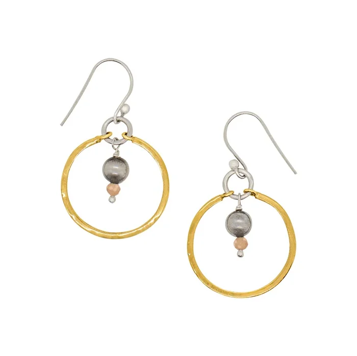 Bonfire Circle Earrings in Sunstone