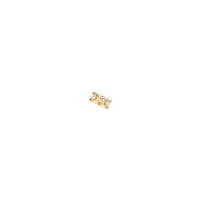 Boucle d’oreille clip Messika Move Romane en or jaune et diamants