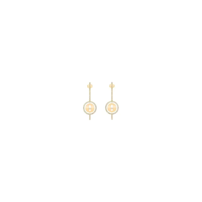 Boucles d’oreilles Messika Lucky Move Arrow en or jaune et diamants