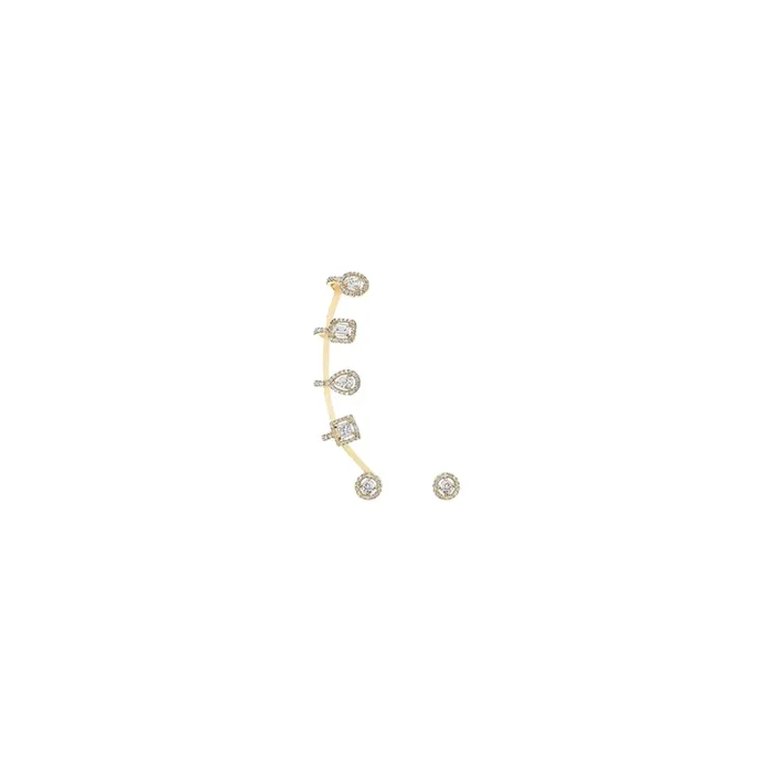 Boucles d’oreilles Messika My Twin multiformes en or jaune et diamants