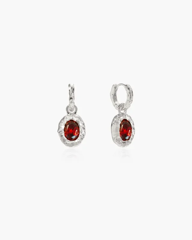 Boucles d’oreilles pierre de naissance en argent