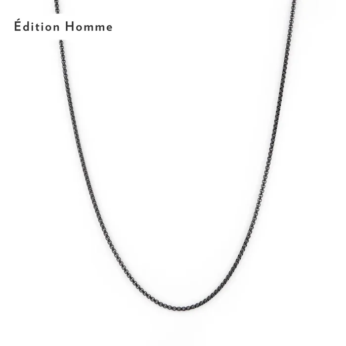 Box Necklace – Black